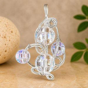 Lavender Acrylic Stone Pendant